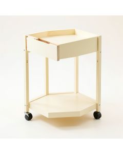 River Bluff Empty Rolling Workshop Cart - Cream (synthetic illustration; no displayed measurements)