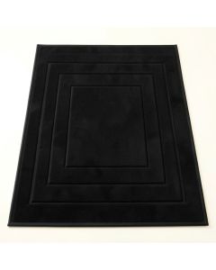 Olive Arc Rectangular Outdoor Rug - Black (synthetic illustration; no displayed measurements)
