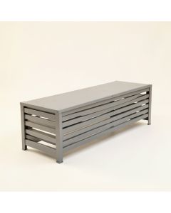 Laurel Canyon Narrow Outdoor Storage Bench - Gray (synthetic illustration; no displayed measurements)