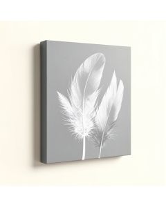 Geo Feathers Iv - Wrapped Canvas Graphic Art Print (synthetic illustration; no displayed measurements)