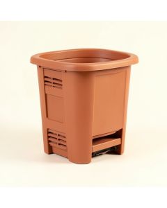 Heath Crest Closed Garden Compost Bin - Terracotta (synthetic illustration; no displayed measurements)