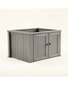 Fern Crest Empty Furniture-Style Litter Enclosure - Gray (synthetic illustration; no displayed measurements)
