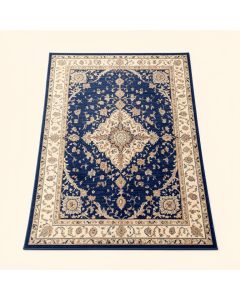 Hillsby Oriental Navy/Beige Area Rug (synthetic illustration; no displayed measurements)