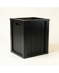 Pine Bluff Closed Outdoor Storage Box - Black (synthetic illustration; no displayed measurements)