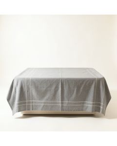 Willow Crest Flat Bed Sheet - Gray (synthetic illustration; no displayed measurements)