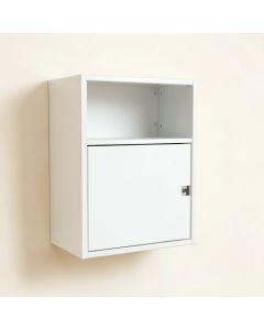 Willow Canyon Wall-Mounted Entry Cabinet - White (synthetic illustration; no displayed measurements)