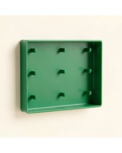 Hill Bridge Empty Wall-Mounted Tool Organizer Panel - Green (synthetic illustration; no displayed measurements)