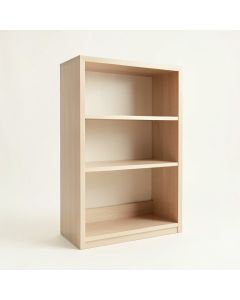 Slate Crest Freestanding Bookcase - Beige (synthetic illustration; no displayed measurements)