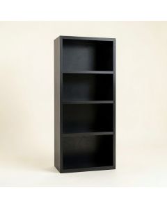Birch Crossing Narrow Cubby Tower - Black (synthetic illustration; no displayed measurements)