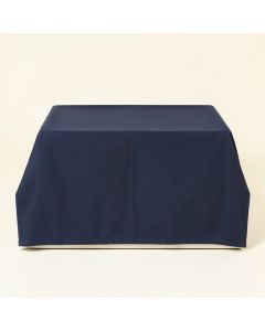 Ash Brook Flat Bed Sheet - Navy (synthetic illustration; no displayed measurements)