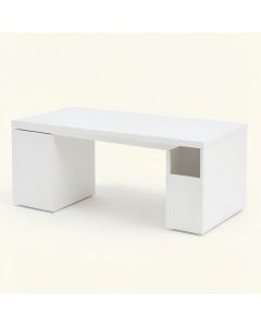 Ridge Crossing Desktop Monitor Riser - White (synthetic illustration; no displayed measurements)