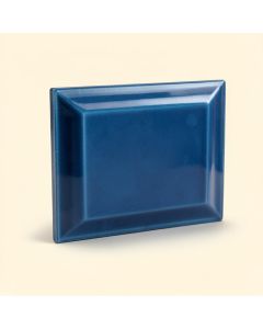 3 '' X 12 '' Beveled Glass Subway Tile In Blue (synthetic illustration; no displayed measurements)