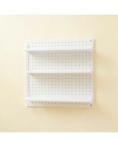 Hill Crest Empty Wall-Mounted Tool Organizer Panel - White (synthetic illustration; no displayed measurements)
