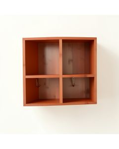Cove Branch Wall-Mounted Entryway Organizer Shelf - Terracotta (synthetic illustration; no displayed measurements)