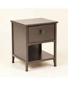 Cushing 1 - Drawer Metal Nightstand (synthetic illustration; no displayed measurements)