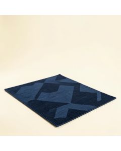 Kolossi Geometric Tufted Jute Navy Blue Area Rug (synthetic illustration; no displayed measurements)