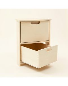 Heath Bend Freestanding Pull-Out Hamper Cabinet - Ivory (synthetic illustration; no displayed measurements)