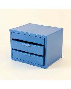 Dune Bend Small-Parts Storage Drawer Cabinet - Blue (synthetic illustration; no displayed measurements)