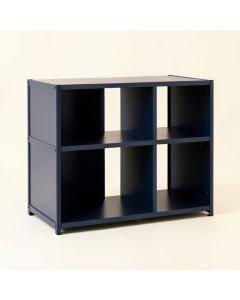 Oak Edge Desktop Shelving Unit - Navy (synthetic illustration; no displayed measurements)