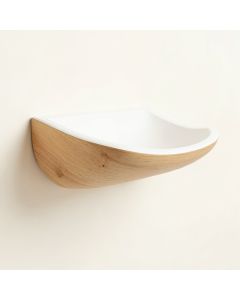 Heath Bluff Wall-Mounted Cat Perch - White (synthetic illustration; no displayed measurements)