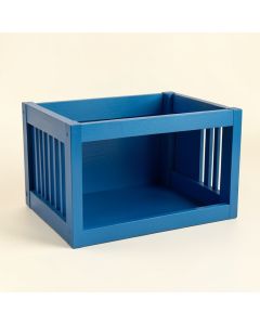 Dawn Crest Empty Furniture-Style Pet Crate - Blue (synthetic illustration; no displayed measurements)
