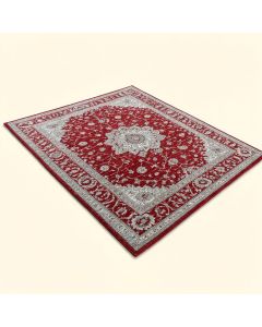 Regner Power Loom Red/Light Gray Rug (synthetic illustration; no displayed measurements)
