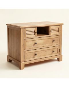 45.3 '' Console Table Sideboard For Entryway Sofa Table With Shutter Doors And 4 Storage Drawers (synthetic illustration; no displayed measurements)
