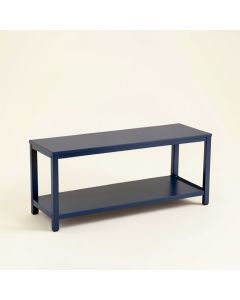 River Bluff Narrow Outdoor Storage Bench - Navy (synthetic illustration; no displayed measurements)