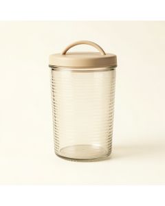 Pine Brook Storage Canister With Lid - Beige (synthetic illustration; no displayed measurements)