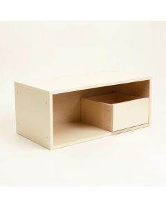 Cliff Canyon Shoe Storage Bench - Cream (synthetic illustration; no displayed measurements)