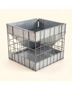 Galvanized Metal/Wire Underbed Storage (synthetic illustration; no displayed measurements)
