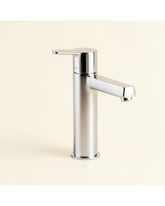 Waterfall Glass Single Hole Bathroom Faucet (synthetic illustration; no displayed measurements)