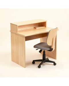 Lindall 39.4 '' W Writing Desk With Hutch And Chair Set (synthetic illustration; no displayed measurements)