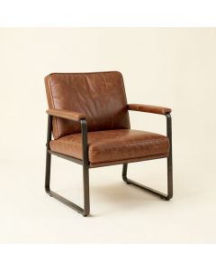 Tristani 25 '' Wide Cowhide Armchair (synthetic illustration; no displayed measurements)