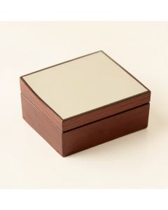 Mirrored Watch Organizer Jewelry Box (synthetic illustration; no displayed measurements)