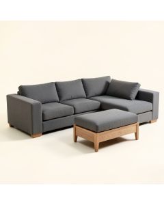 Arden 172 '' Wide Symmetrical Modular Sofa & Chaise With Ottoman (synthetic illustration; no displayed measurements)