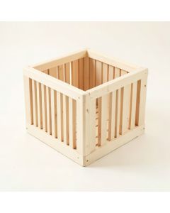 Linden Bridge Empty Furniture-Style Litter Enclosure - Ivory (synthetic illustration; no displayed measurements)
