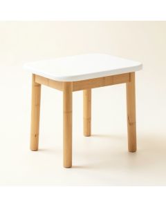 Sage Bridge Compact Balcony Table - White (synthetic illustration; no displayed measurements)