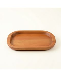 Maple Arc Serving Tray - Terracotta (synthetic illustration; no displayed measurements)