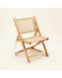 Brook Crest Folding Outdoor Chair - Beige (synthetic illustration; no displayed measurements)
