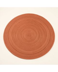 Birch Crossing Round Area Rug - Terracotta (synthetic illustration; no displayed measurements)