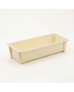 Brook Dale Empty Railing Planter With Integral Brackets - Cream (synthetic illustration; no displayed measurements)