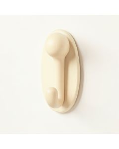 Reed Bend Wall-Mounted Robe Hook - Cream (synthetic illustration; no displayed measurements)