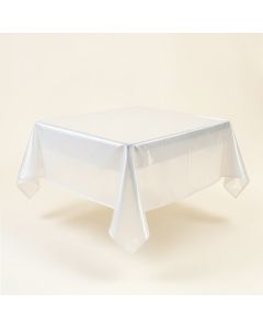Oblong Vinyl Protector Tablecloth (synthetic illustration; no displayed measurements)