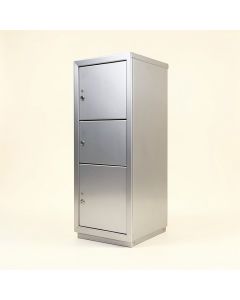 4 Door Front Load Vertical Mail Center Multi-Unit Mailbox (synthetic illustration; no displayed measurements)