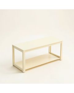 Moss Brook Narrow Outdoor Storage Bench - Cream (synthetic illustration; no displayed measurements)