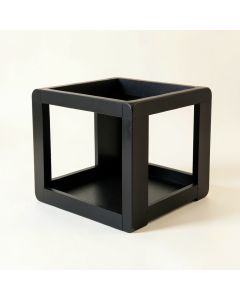 Slate Dell Empty Furniture-Style Pet Crate - Black (synthetic illustration; no displayed measurements)