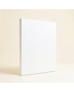 19.7 '' X 19.7 '' Bamboo Wall Paneling In White (synthetic illustration; no displayed measurements)