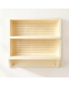 Heath Canyon Empty Wall-Mounted Tool Organizer Panel - Ivory (synthetic illustration; no displayed measurements)