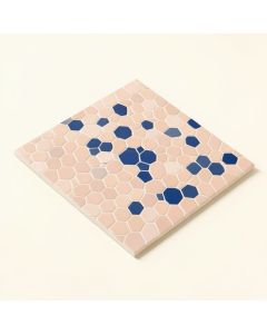 Tribeca 1 '' X 1 '' Porcelain Honeycomb Mosaic Wall & Floor Tile (synthetic illustration; no displayed measurements)